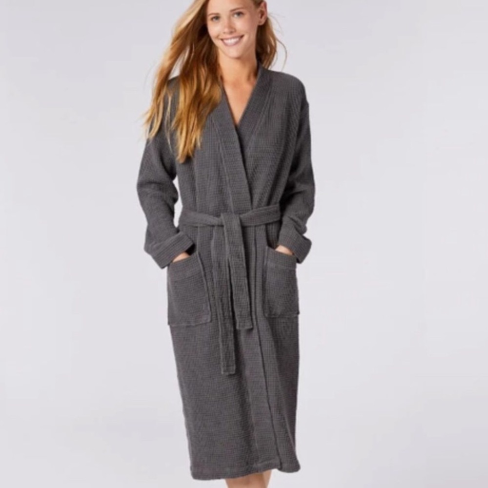 Waffle bathrobe
